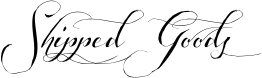 Shipped Goods font