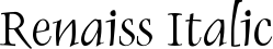 Renaiss Italic font