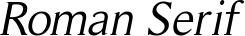 Roman Serif font