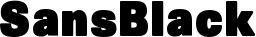 SansBlack font