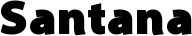 Santana font