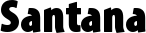 Santana font