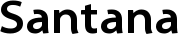 Santana font