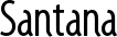 Santana font