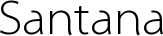 Santana font