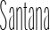 Santana font