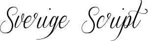 Sverige Script font