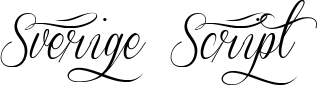 Sverige Script font