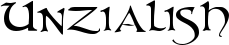 Unzialish font