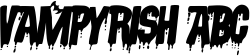 Vampyrish ABC font