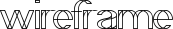 wireframe font