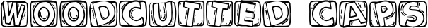 Woodcutted Caps font