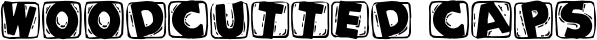 Woodcutted Caps font