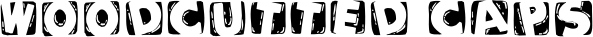Woodcutted Caps font
