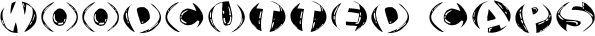Woodcutted Caps font