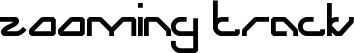 zooming track font