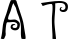 A T & Love font