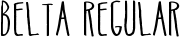 Belta Regular font