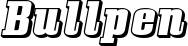 Bullpen font