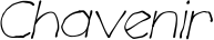 Chavenir font