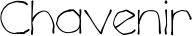 Chavenir font