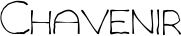 Chavenir font