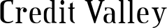 Credit Valley font