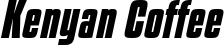 Kenyan Coffee font