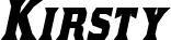 Kirsty font