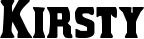 Kirsty font