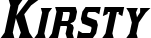 Kirsty font