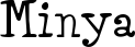 Minya font