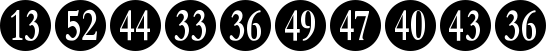 Numberpile font