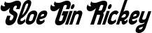 Sloe Gin Rickey font