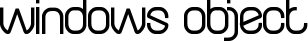windows object font
