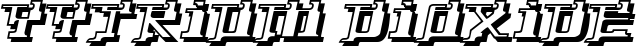 Yytrium Dioxide font