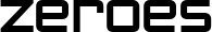Zeroes font