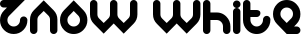 znow white font
