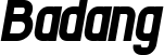 Badang font