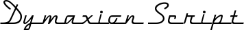 Dymaxion Script font