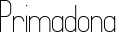Primadona font