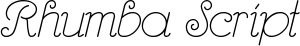 Rhumba Script font