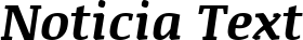 Noticia Text font