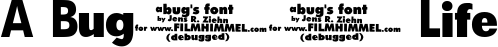 A Bug’s Life font