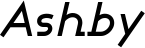 Ashby font