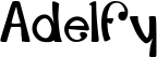 Adelfy font