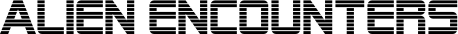 Alien Encounters font