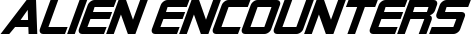 Alien Encounters font