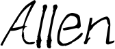 Allen font