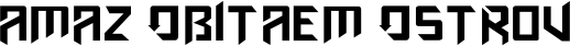 Amaz Obitaem Ostrov font